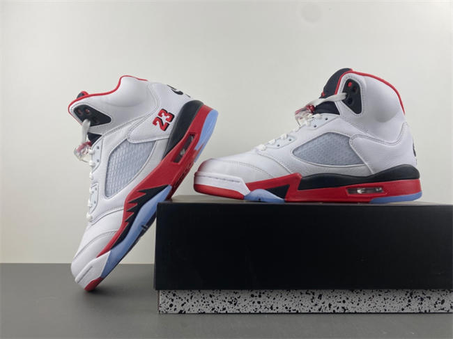 Air Jordan 5 “Fire Red Black Tongue” HQ7978-101