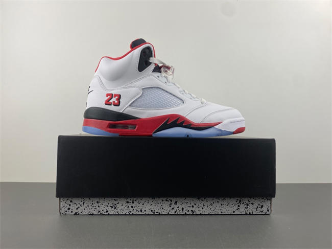 Air Jordan 5 “Fire Red Black Tongue” HQ7978-101